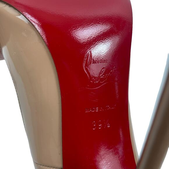 Christian Louboutin So Kate 120mm Patent Leather Pumps Blush Size 39.5 - Picture 11 of 12